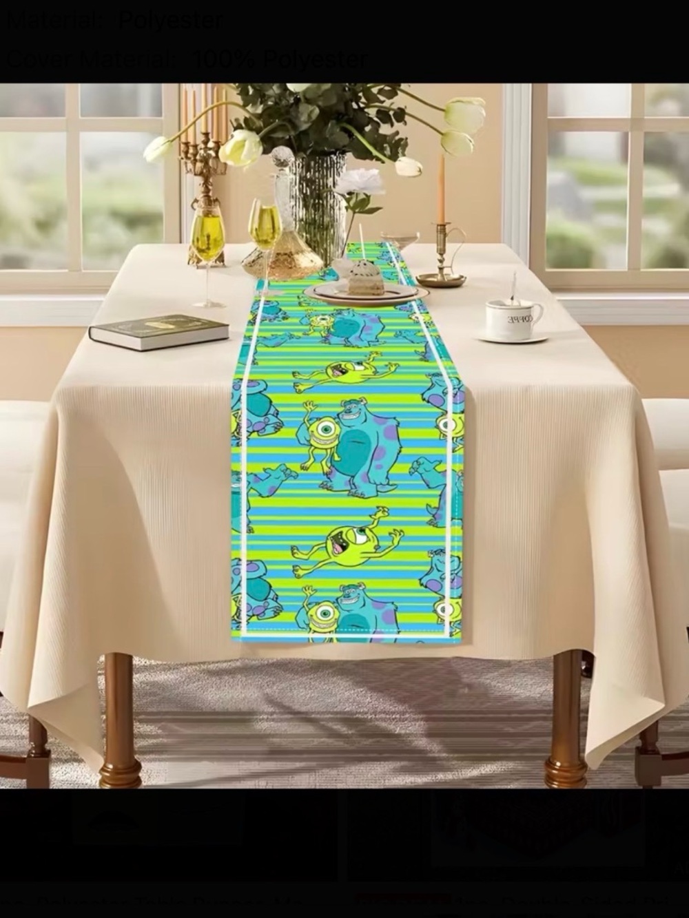 Monsters Inc Table Runner
